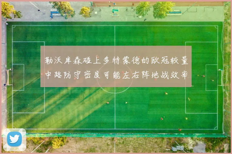 勒沃库森碰上多特蒙德的欧冠较量中路防守密度可能左右阵地战效率